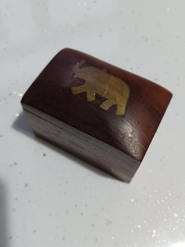 Small goan wood brass - small, &