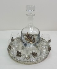 Glass Decanter Goblets And