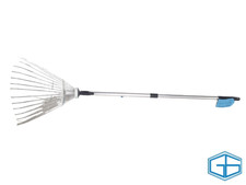 TELESCOPIC GARDEN LEAF RAKE ALUMINIUM  820MM TO 1557MM