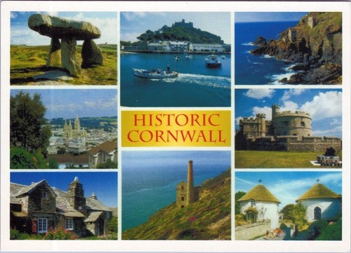 Postcard historic cornwall - postcard,