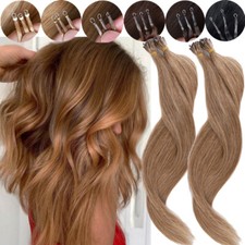 CLEARANCE 200S Thick Full Head Nano Ring Remy Human Hair Extensions Micro Loop L