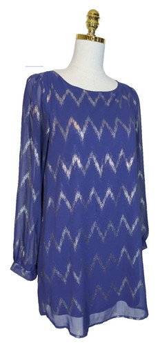 Everly periwinkle chiffon - m,