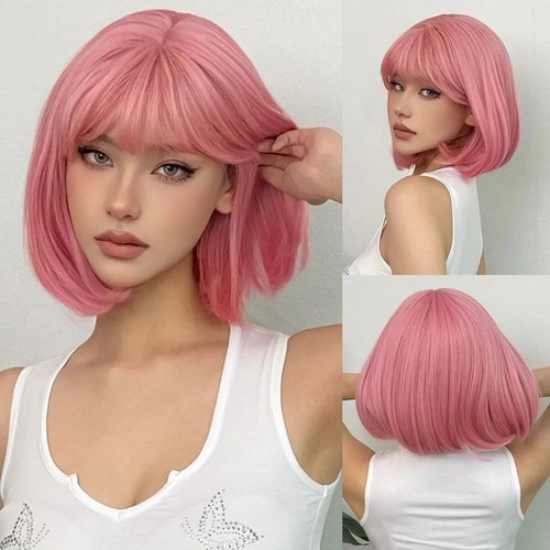 Natural short bob wigs - short,