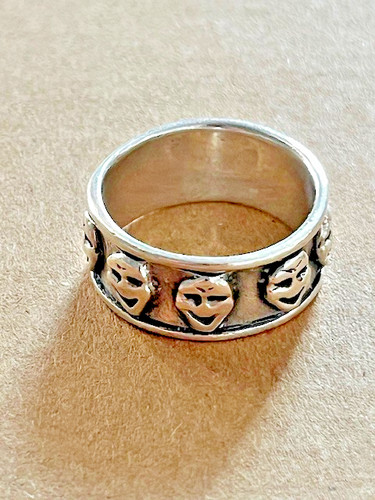 Sterling silver comedy tragedy - sterling,