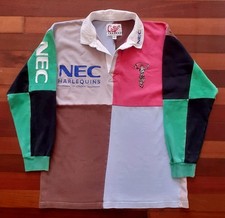 Harlequins Rugby Shirt 1996 1998 Cotton Traders Jersey Top England Large