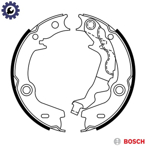 Brake shoe set parking - set,
