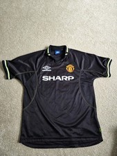 1998-1999 Black Away Man Utd Shirt XL