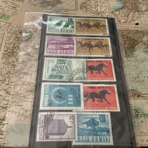 Romanian postage stamps - postage, in