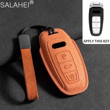 Suede Car Key Cover for Audi