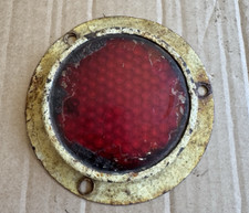 Vintage LIC 2628 Large Red Reflector, Truck Military Army Trailer 4x4 Land Rover