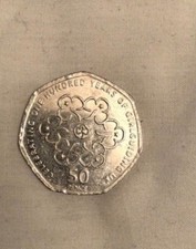 50p Celebrating One Hundred