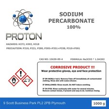 1kg SODIUM PERCARBONATE 100% Pure Coated Oxygen Cleaner Bleach Natural FAST SHIP