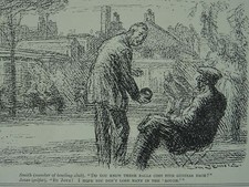 Post WW1 GOLF & BOWLING GREEN - LOSE BALLS IN ROUGH Original Print 1920 Cartoon