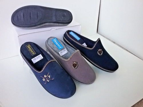 Mens mule slippers navy - mens,