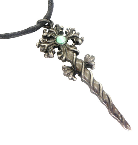 Witch wand amulet pendant - wand,