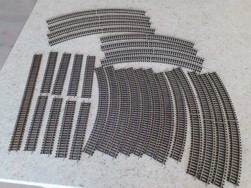 Hornby track decent job lot - track,