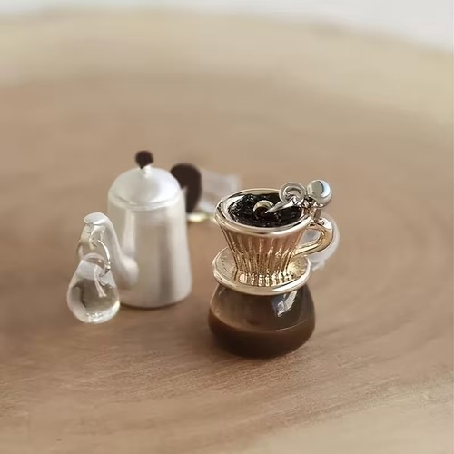Coffee pot earrings - , cute