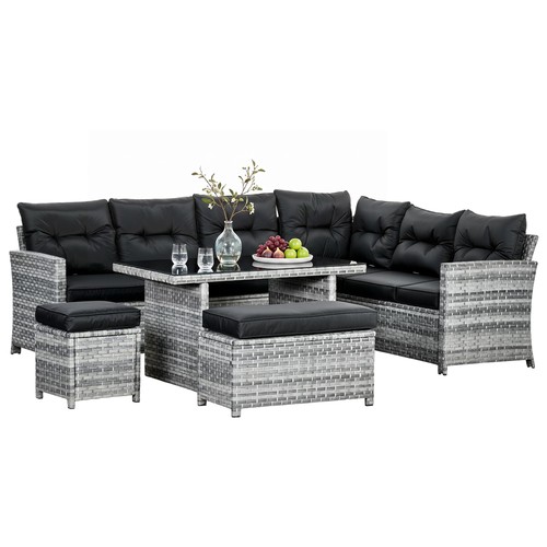 Outsunny pcs rattan garden - outsunny,