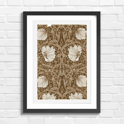 Art nouveau floral pattern - floral,
