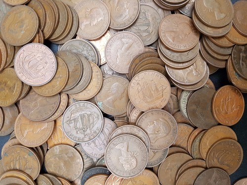Predecimal half penny - predecimal,