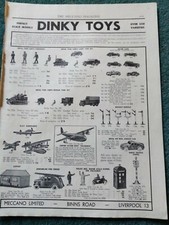 B9m  ephemera 1930s advert dinky toys Royal tank corps flying boat cars 