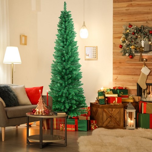 Green christmas tree slim - green,