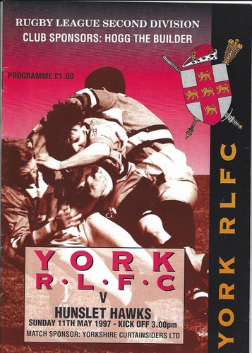 York hunslet hawks may - v hunslet,