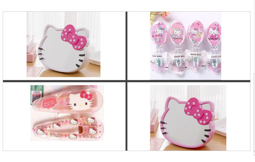 Hello kitty mirror with - hello,