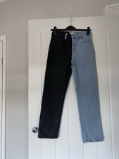 Topshop Blue Black Straight