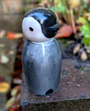 Vintage Penguin Wooden Figurine Ornament Bird Lover Collectable