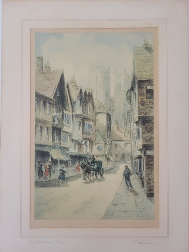Tom waghorn signed etching - tom,