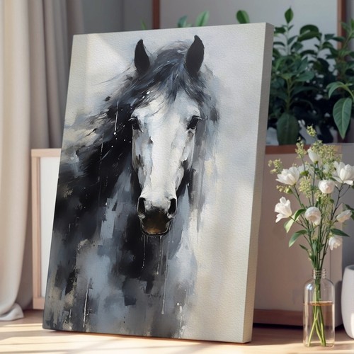 Shire horse impressionism - shire,
