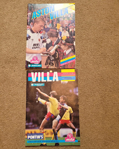 Aston villa programmes - aston,