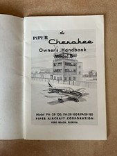 Piper Cherokee Model B 1963 Owners Handbook - original - For PA28 150-160-180