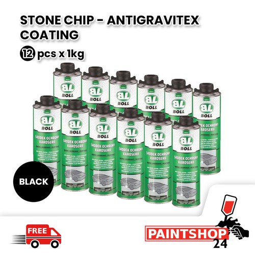 Black stone chip gravitex - black,