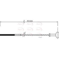 Apec Brake Cable CAB1452 -
