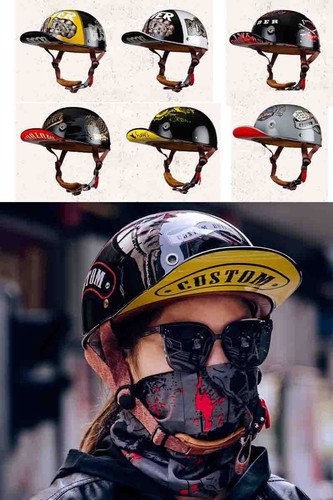 Motorcycle half helmet - motorcycle, open