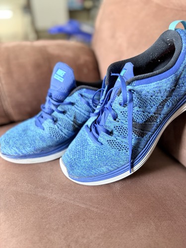 Nike flyknit lunar blue - nike, casual
