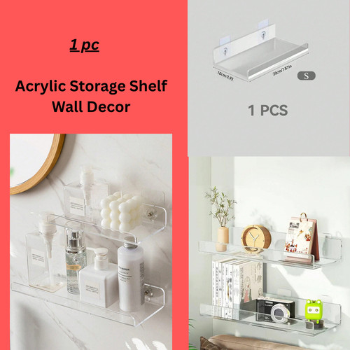 Acrylic storage shelf wall - storage,