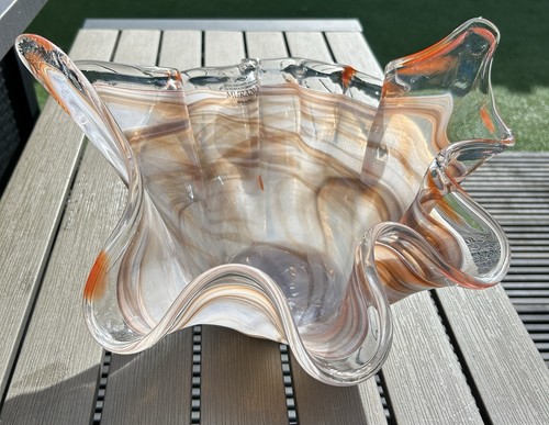 Murano handkerchief bowl - murano,