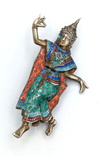 Vintage Brooch SIAM Sterling