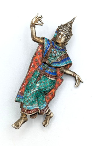 Vintage brooch siam sterling - brooch,