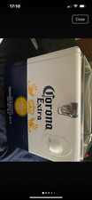 Official Corona 12 Beer Capacity Strong Aluminium Retro Cooler Ice Box Accessory