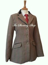 IMMACULATE SHOWMASTER GREEN & PINK TWEED SHOWING JACKET SIZE 16 (40)