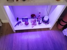 High Gloss White Console Table with LED Lighting - Tiffany Range