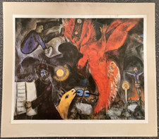 Marc Chagall 'La Chute de l'Ange' 1984 Print Mounted on cardboard 40*45cm