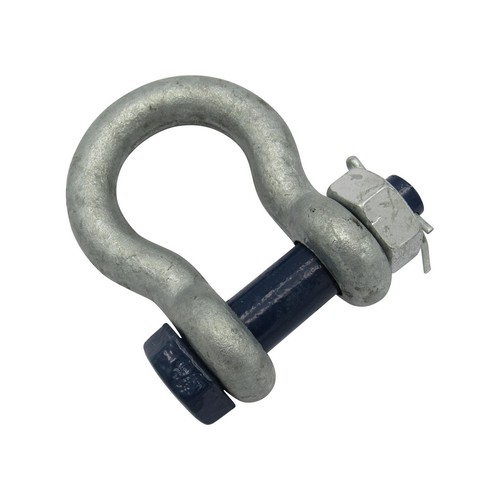 Galvanised steel bow shackle - steel,