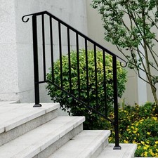 Outdoor Black Steel Handrail 3