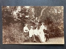 People in a Tree "at Wycoller" Colne Pendle, Lancashire Real Photo Postcard P54