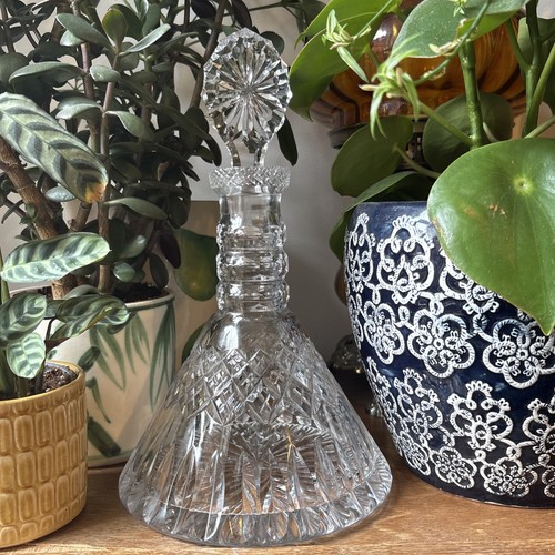 Vintage large cut crystal - large,